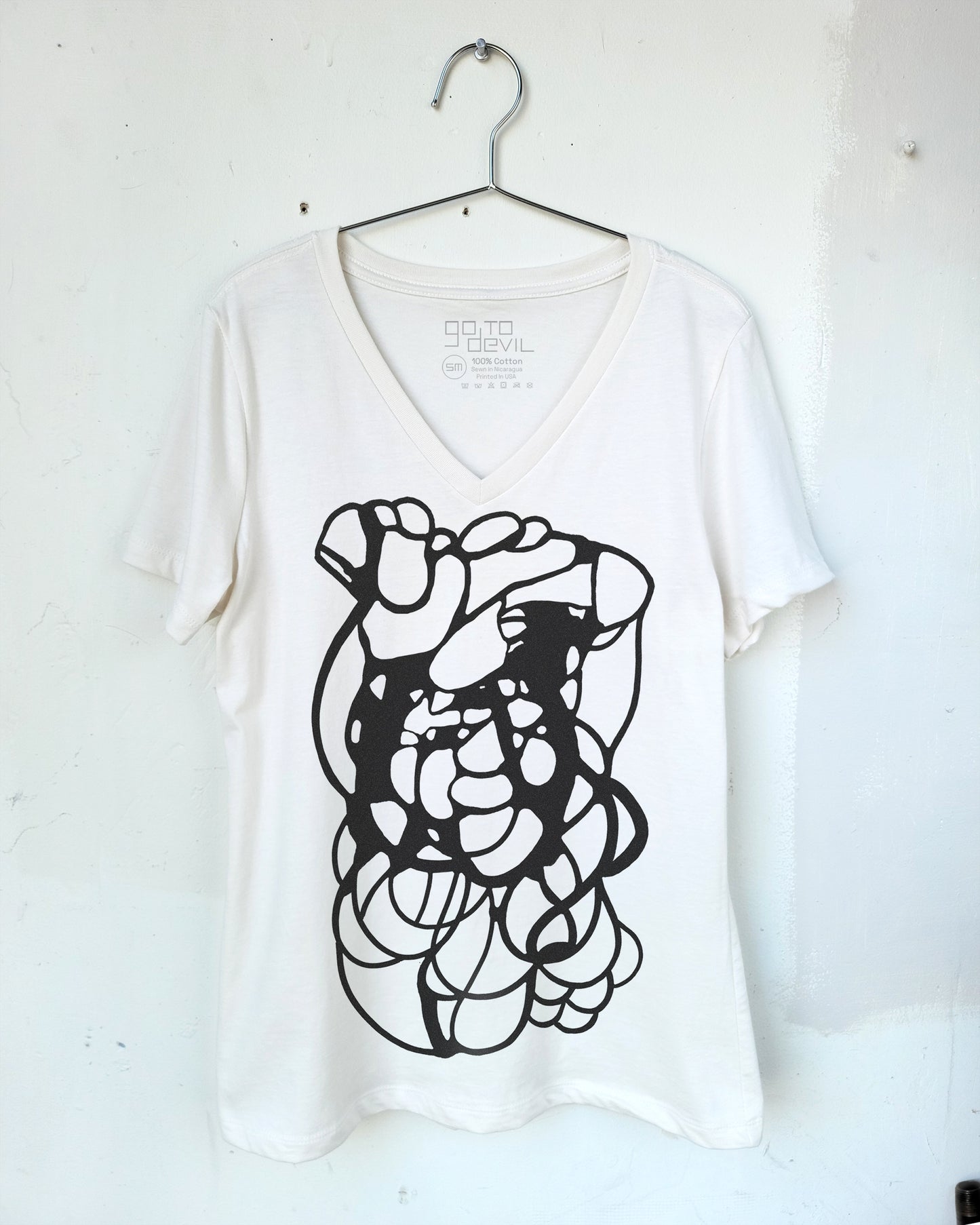 Scribble Women's Vee Neck Tee